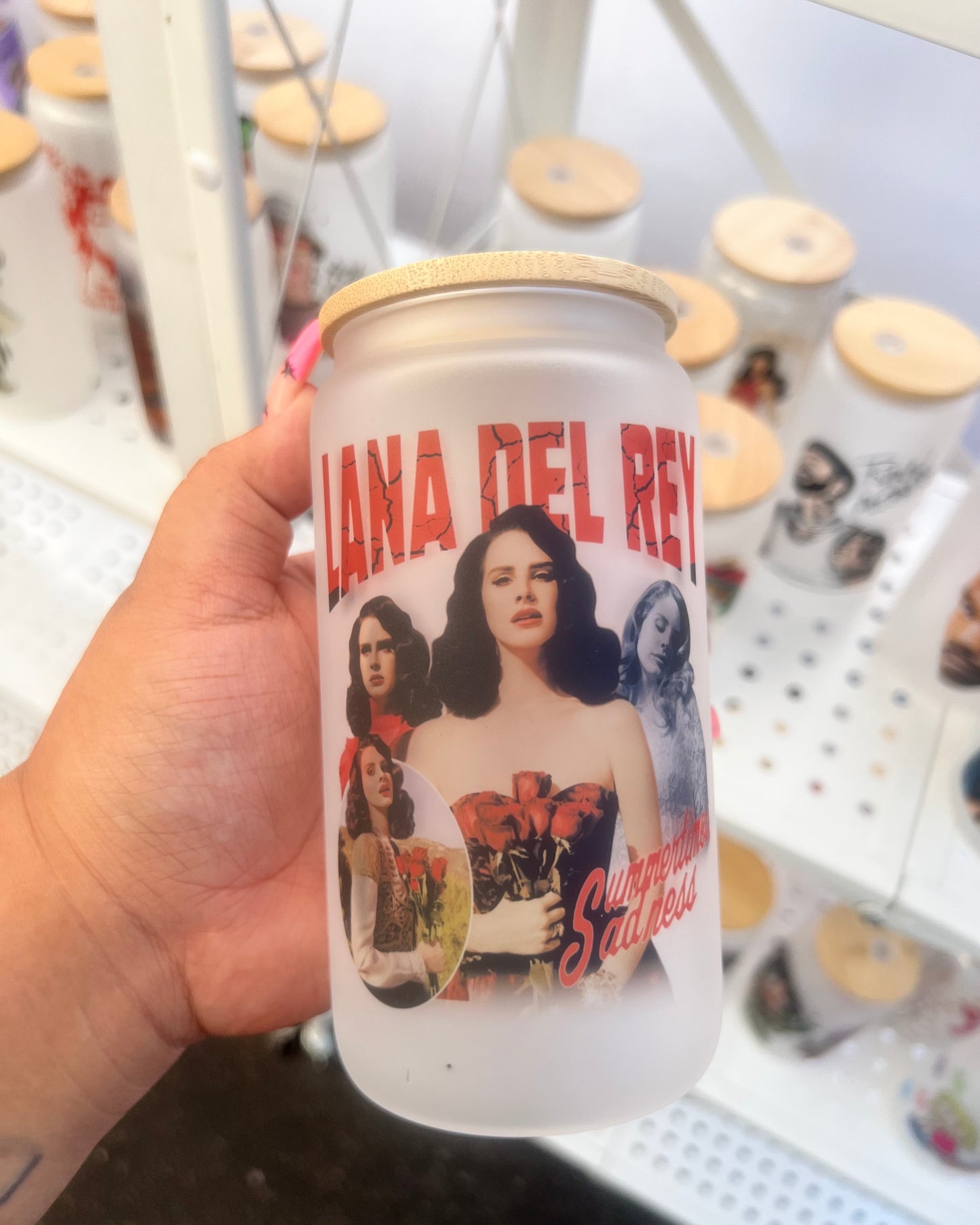 La Lana Del Rey 16oz Glass Cup