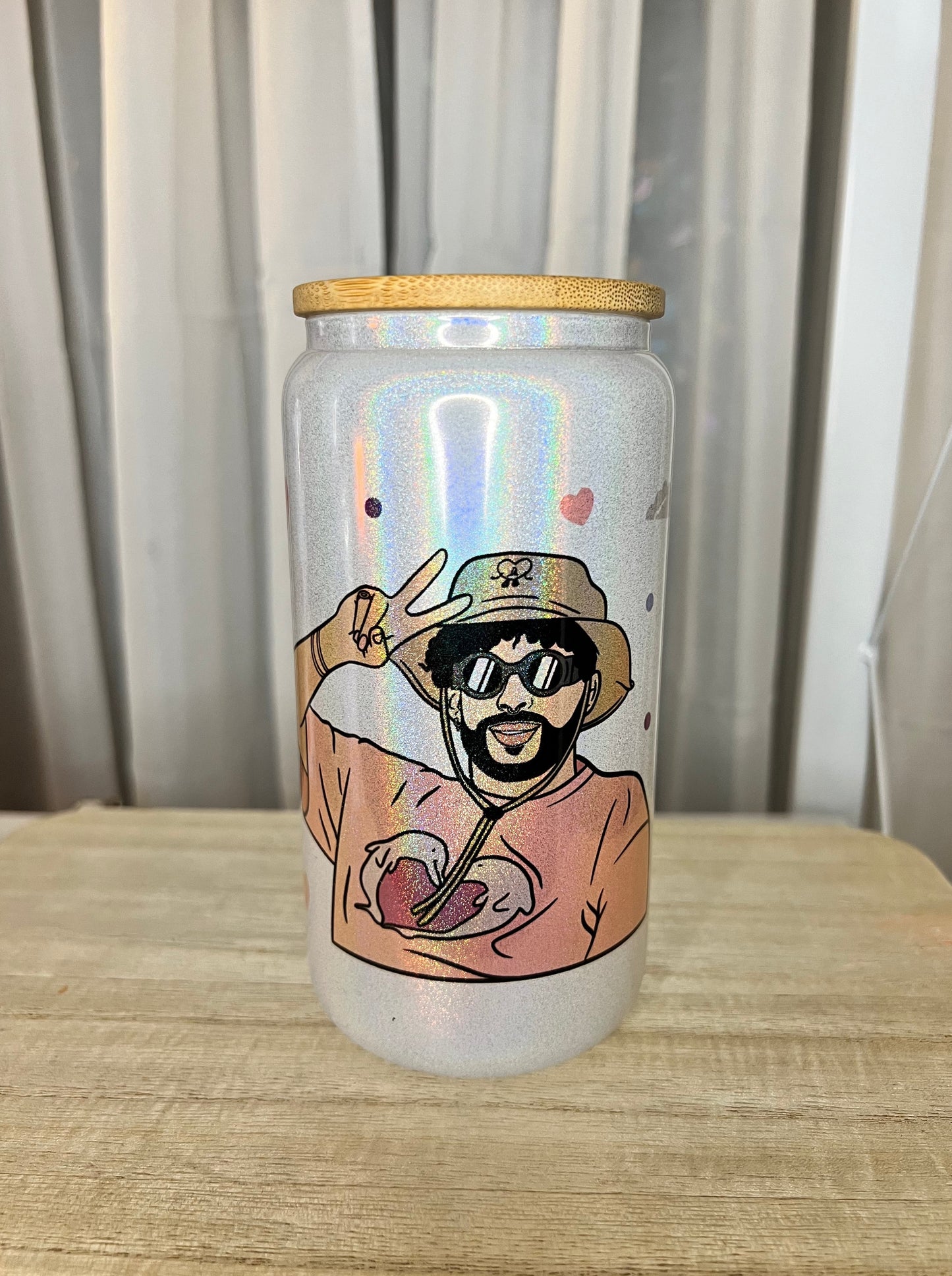 Bunny Bonito Dia 16oz Glass Cup