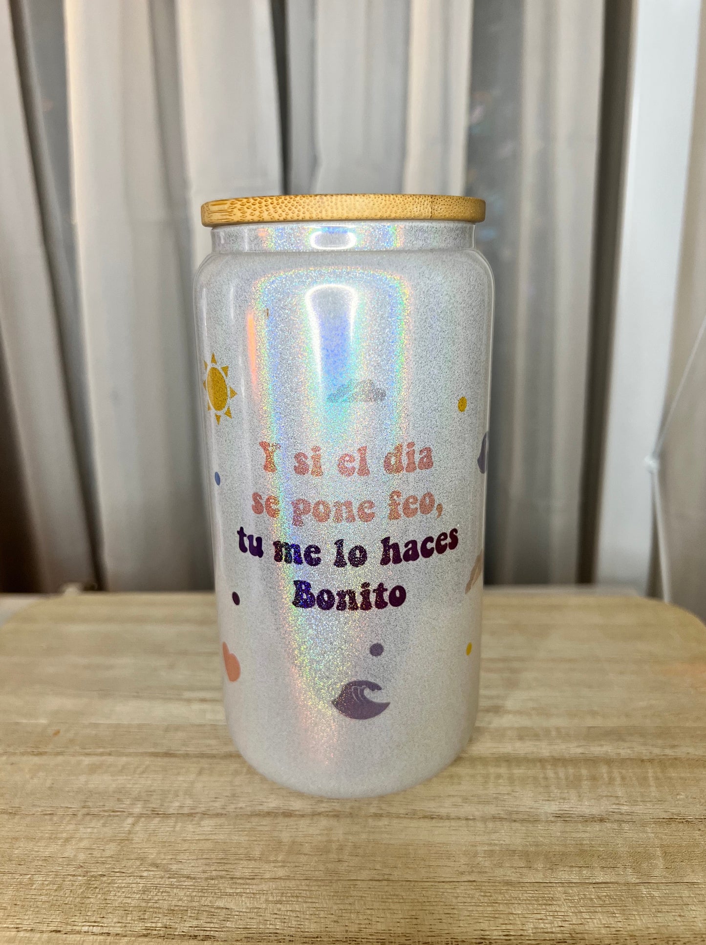 Bunny Bonito Dia 16oz Glass Cup