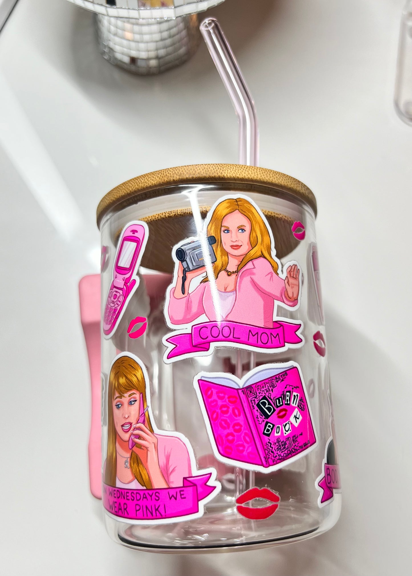 Mean Girlies 17oz Glass Mug