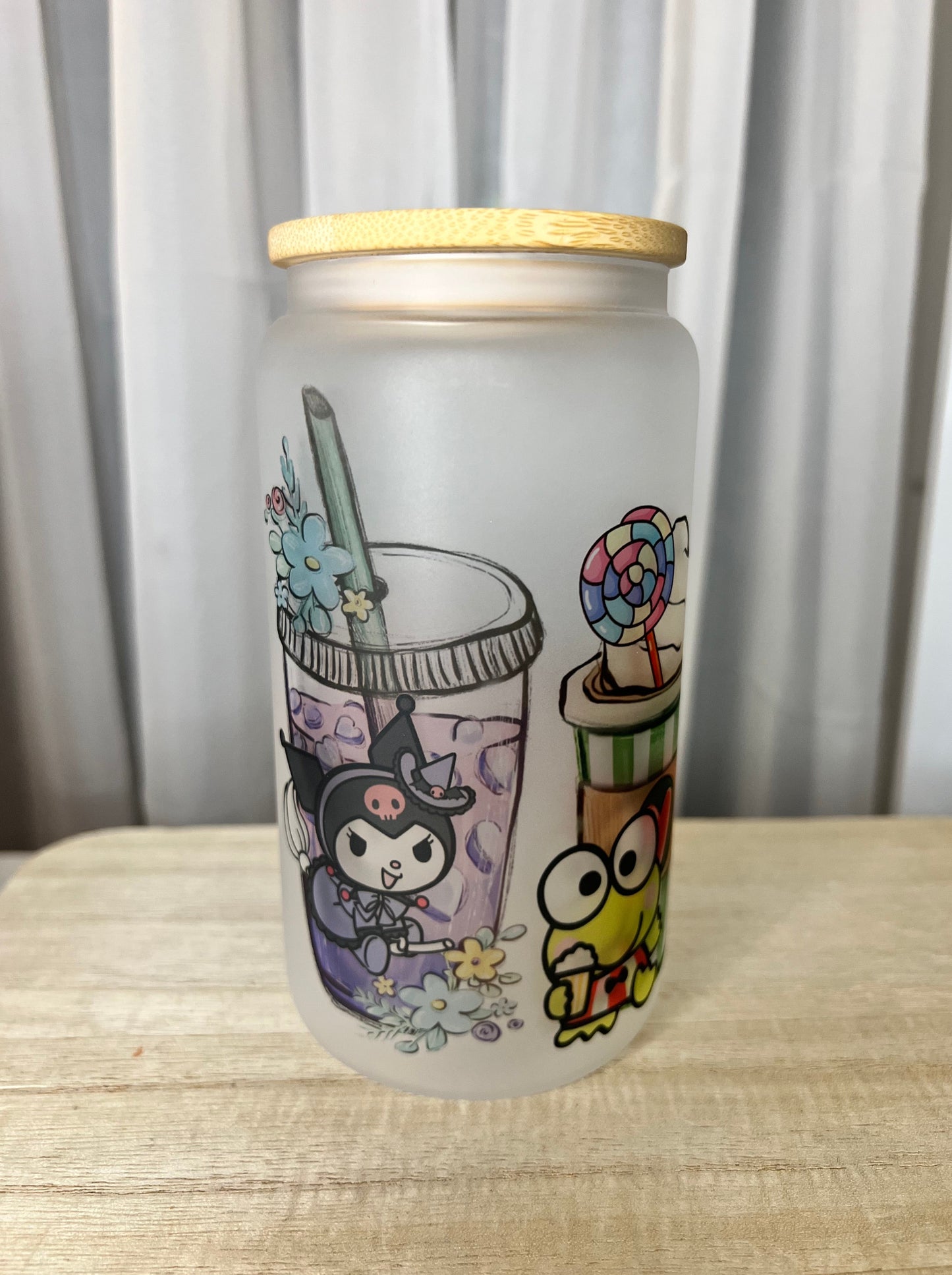 Cups of Kitty and Friends 16oz Glass Cup