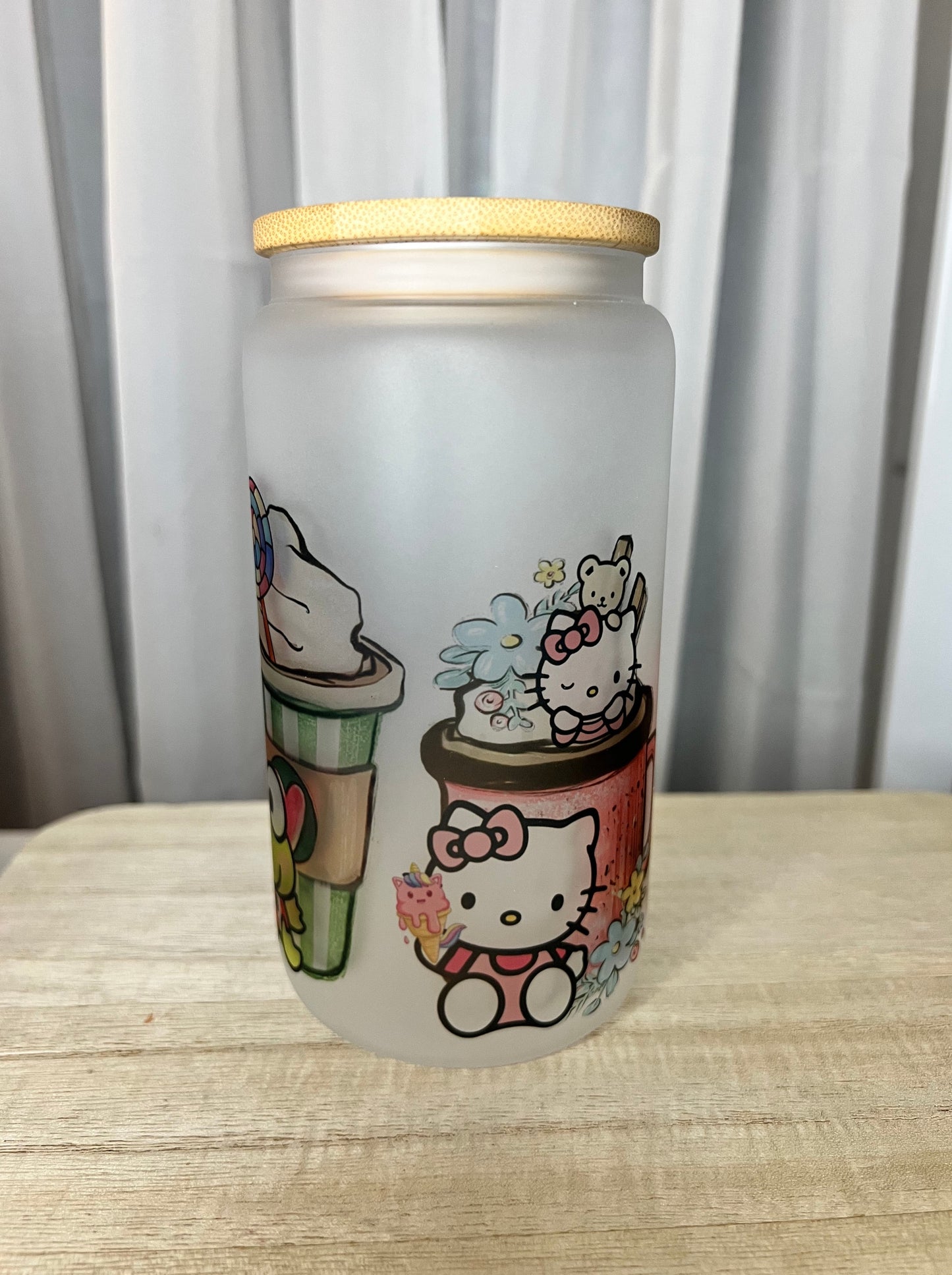 Cups of Kitty and Friends 16oz Glass Cup