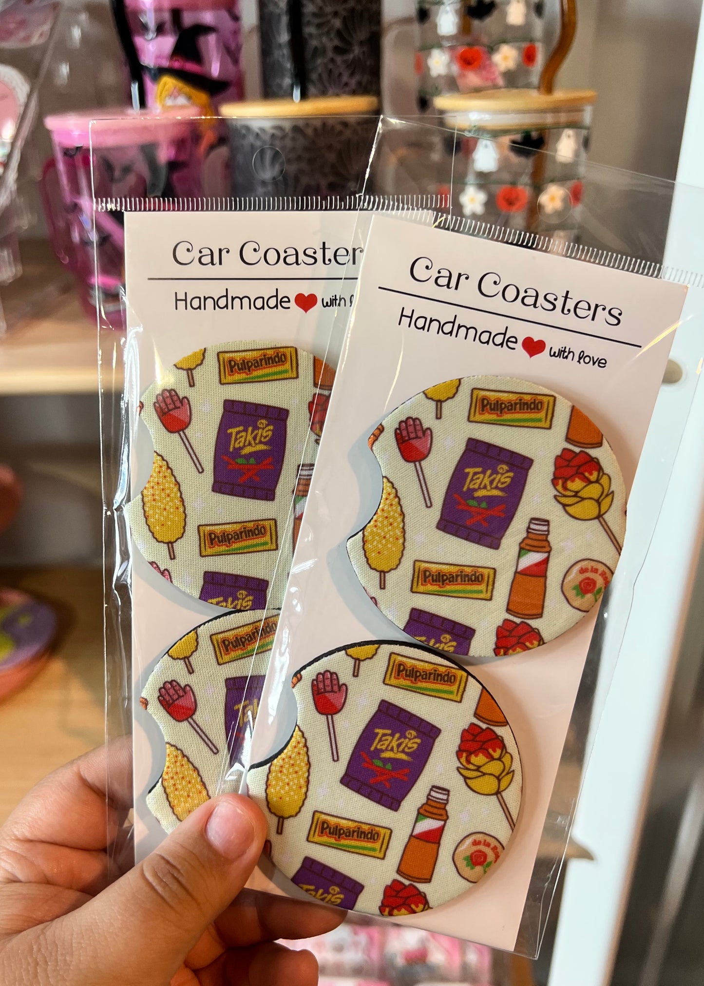 Mexican Treats Car Coaster Set